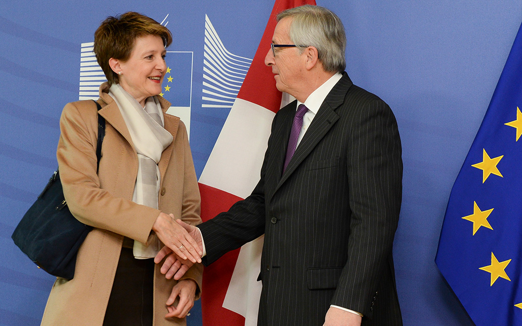 La présidente de la Confédération à Bruxelles pour rencontrer les dirigeants de l’UE, 02.02.2015