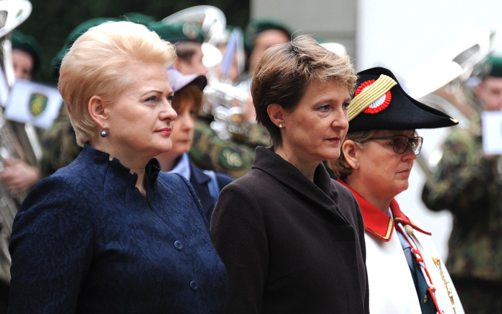 Dalia Grybauskaitė, présidente de la République de Lituanie, et Simonetta Sommaruga, présidente de la Confédération